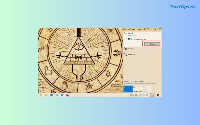 Hướng dẫn cách cài WiFi cho laptop Dell đơn giản nhanh chóng
Chọn wifi bạn muốn và nhập mật khẩu