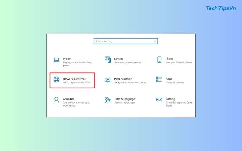 Hướng dẫn cách cài WiFi cho laptop Dell đơn giản nhanh chóng Nhấn tổ hợp phím Windows + I để mở Settings