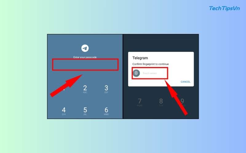 Hướng dẫn bảo mật Telegram để tránh rò rỉ thông tin cá nhân Nhấn vào biểu tượng ổ khóa