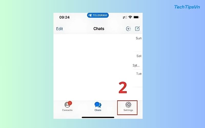 Top 4 cách kết bạn trên telegram dành cho người mới bắt đầu Nhấn vào mục “Settings” (Cài đặt)
