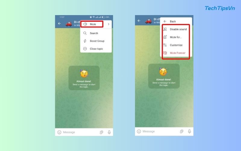 Hướng dẫn cách tạo topic trên Telegram đơn giản, siêu dễ Cách thiết lập điều chỉnh topic trên Telegram - Bước 1