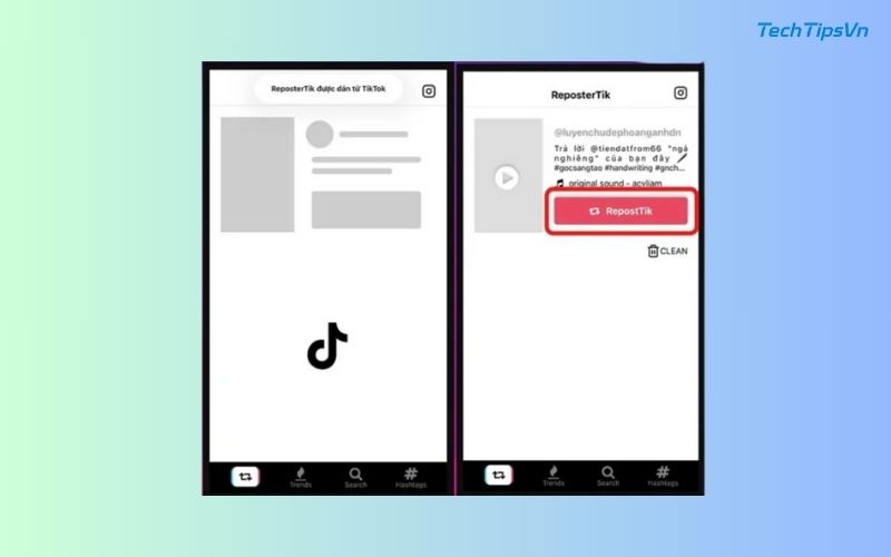 Cách xóa logo TikTok khỏi video nhanh, dễ và không mất phí Cách xóa logo TikTok bằng ứng dụng RepostTik
