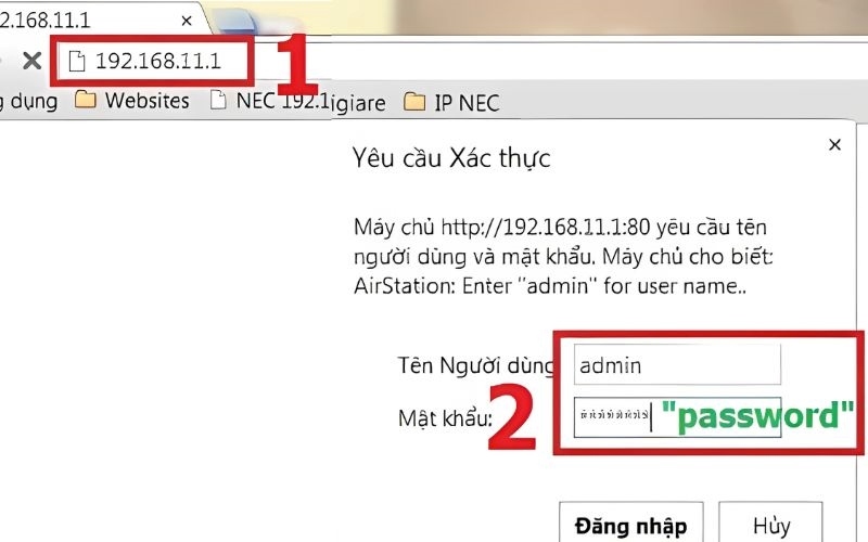 Hướng dẫn cài đặt WiFi Buffalo cho người mới bắt đầu Truy cập trang cài đặt WiFi bằng thông tin đăng nhập mặc định