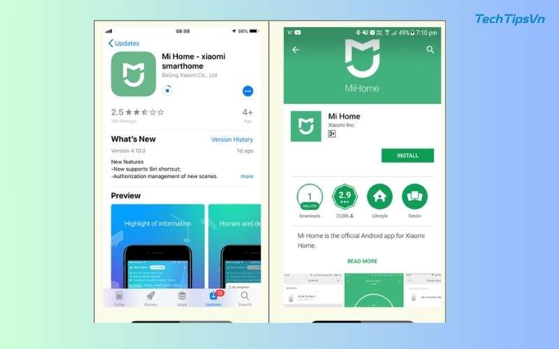 Hướng dẫn cài đặt Xiaomi wifi Repeater Pro đơn giản tại nhà Tải ứng dụng Mi Home trên CH Play hoặc App Store