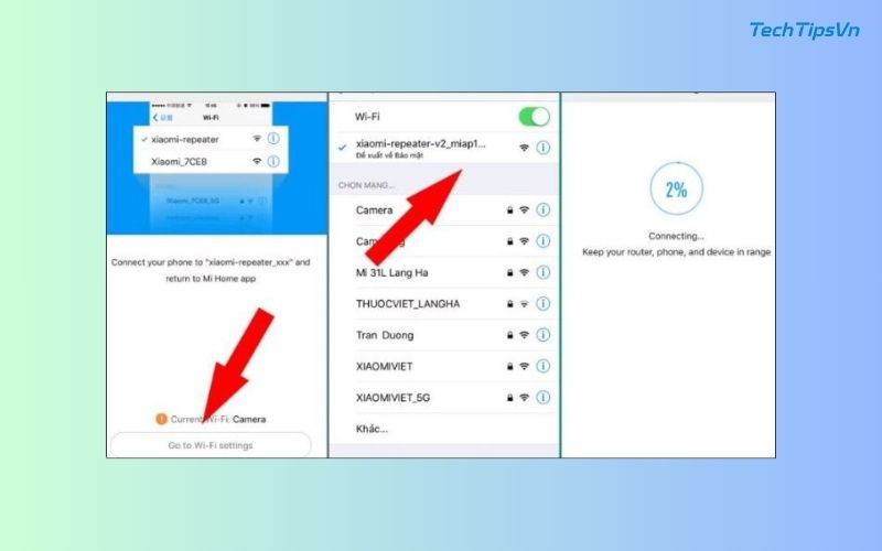 Hướng dẫn cài đặt Xiaomi wifi Repeater Pro đơn giản tại nhà Kết nối wifi Xiaomi Repeater Pro và hoàn thành các thiết lập