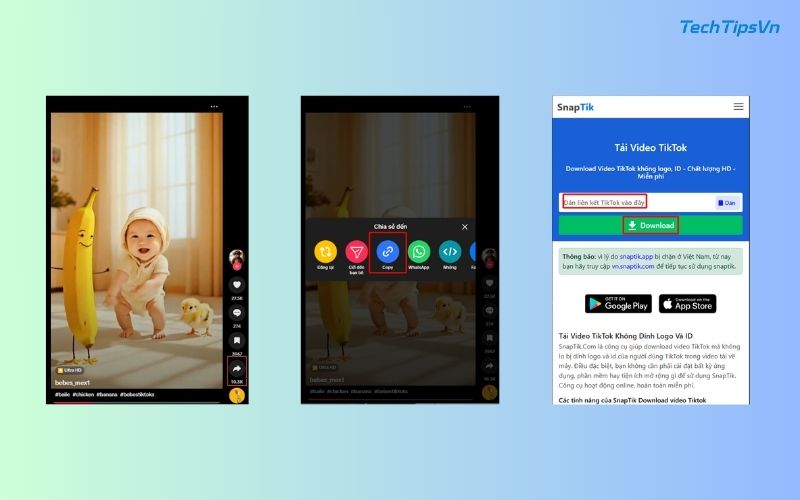Hướng dẫn tải ảnh TikTok không logo, không watermark, full HD Sử dụng website là cách tiện lợi để tải ảnh tiktok không logo