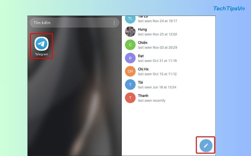 Tạo nhóm Telegram: Bước đơn giản để kết nối với mọi người Mở ứng dụng Telegram