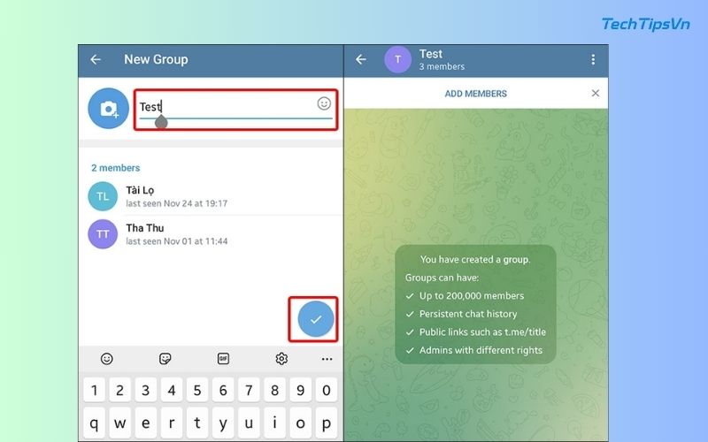 Tạo nhóm Telegram: Bước đơn giản để kết nối với mọi người Đặt tên cho nhóm