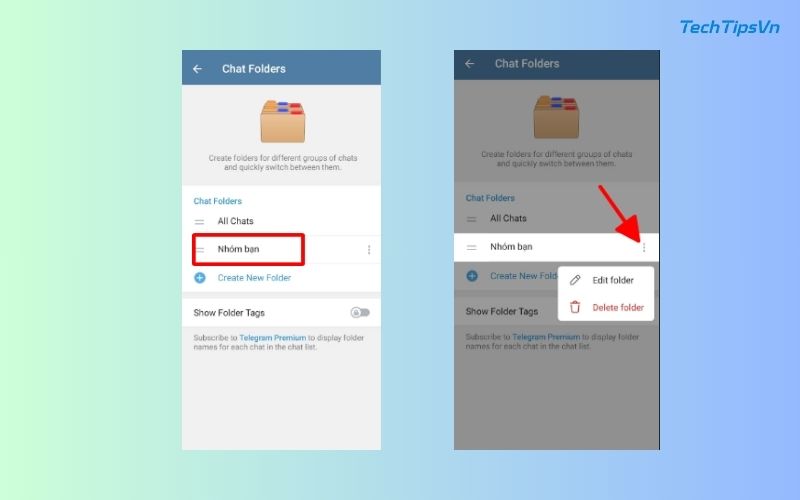 Cách tạo thư mục trò chuyện trên Telegram siêu đơn giản Cách thay đổi và xóa thư mục trò chuyện trên Telegram