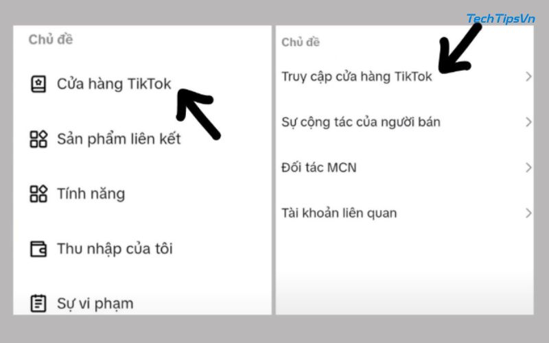 Cách hủy liên kết TikTok Shop nhanh chóng và hiệu quả nhất Truy cập cửa hàng TikTok để hủy liên kết