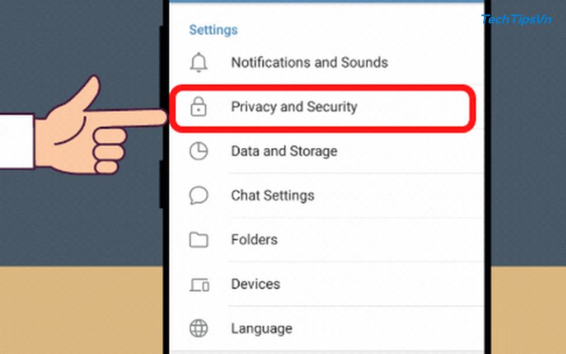 Cách ẩn thông tin trên Telegram để bảo vệ thông tin riêng tư Truy cập Privacy and Security để giới hạn người xem ảnh