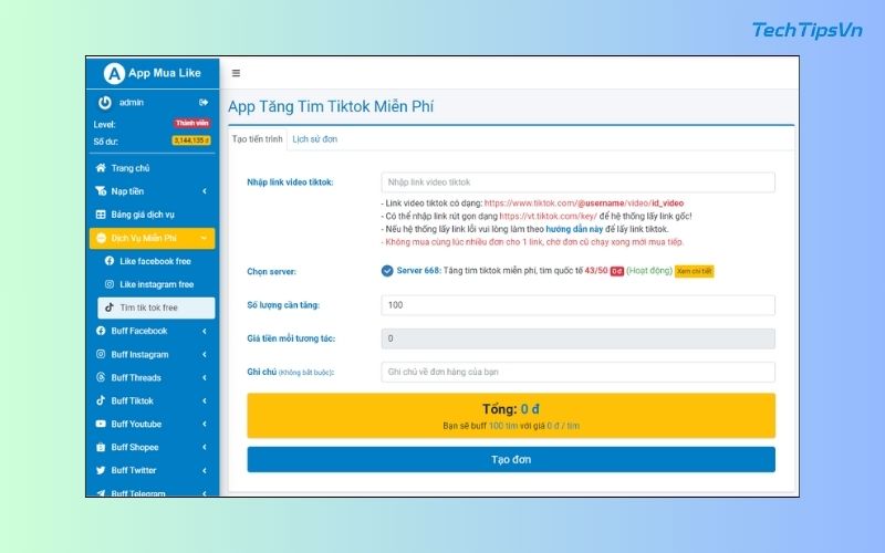 Top 7 web tăng follow TikTok miễn phí hiệu quả nhất 2025 Web tăng follow Tik Tok miễn phí