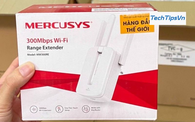 Top 6 bộ kích sóng Wifi mạnh nhất - Giải pháp phủ sóng siêu “xịn” Mercusys MW300RE – Bộ kích sóng Wifi mạnh nhất với 3 anten, giá rẻ