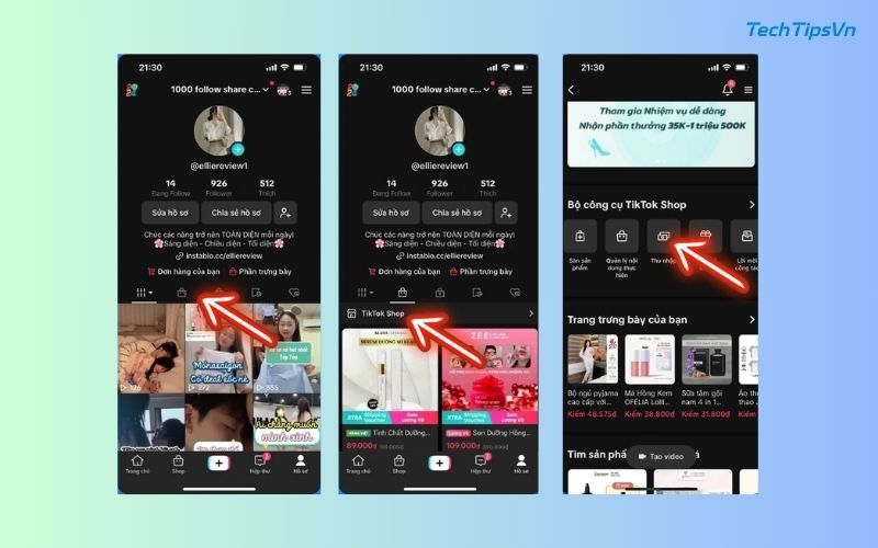 Cách đăng ký làm Affiliate TikTok Shop chi tiết, đầy đủ từ A–Z Rút tiền thành quả: Sau khi áp dụng cách đăng ký làm Affiliate TikTok Shop và có doanh thu