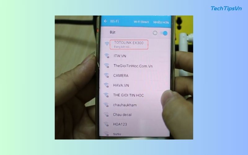 Cách cài đặt bộ kích sóng Wifi Totolink EX300 nhanh chóng Kết nối thiết bị với WiFi EX300