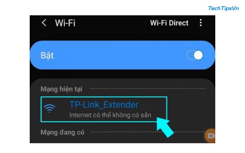 Cắm bộ kích sóng và kết nối với mạng