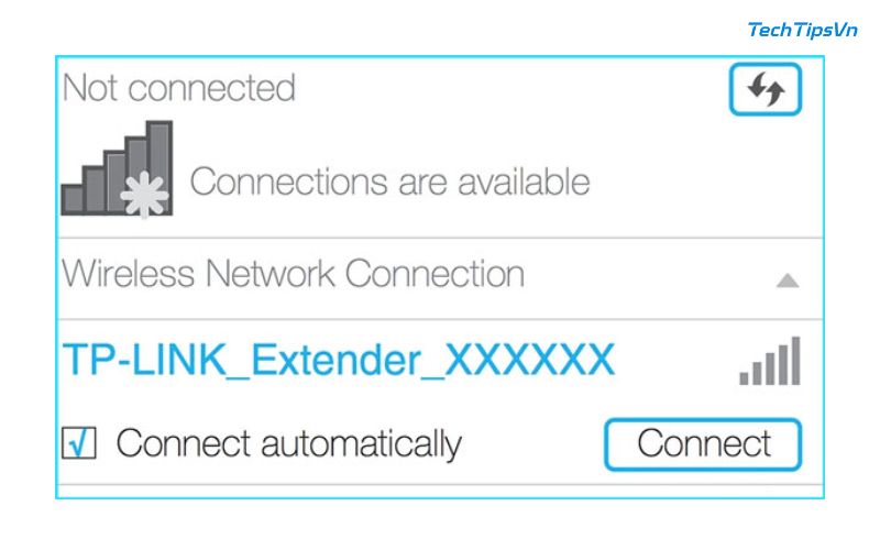 Cắm bộ kích sóng TP-Link vào và kết nối với máy tính