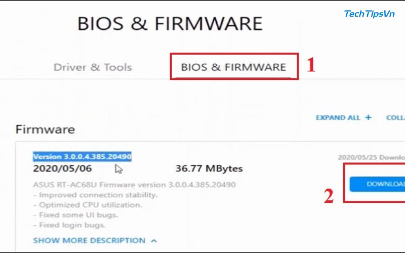 Cách nâng cấp Firmware cho Router bằng tệp tin thủ công - Bước 1